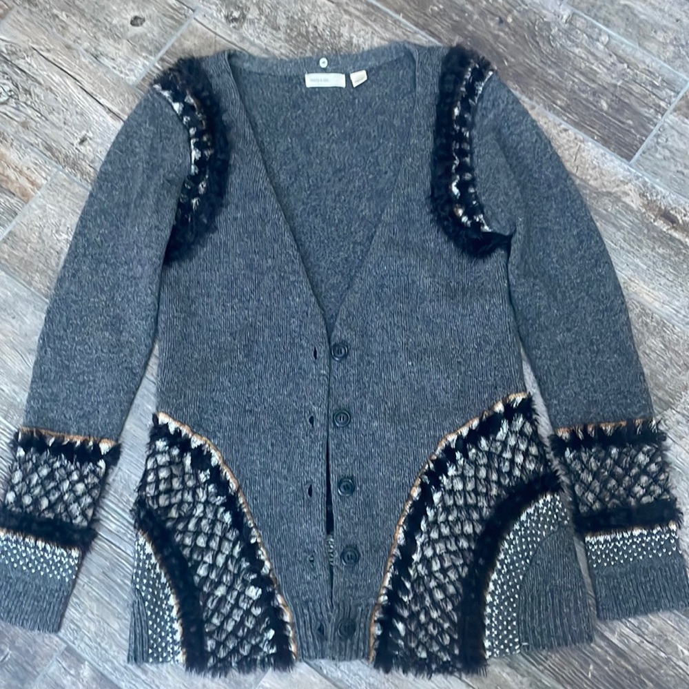 Anthropologie-sleeping in the snow Corby Lodge Cardigan